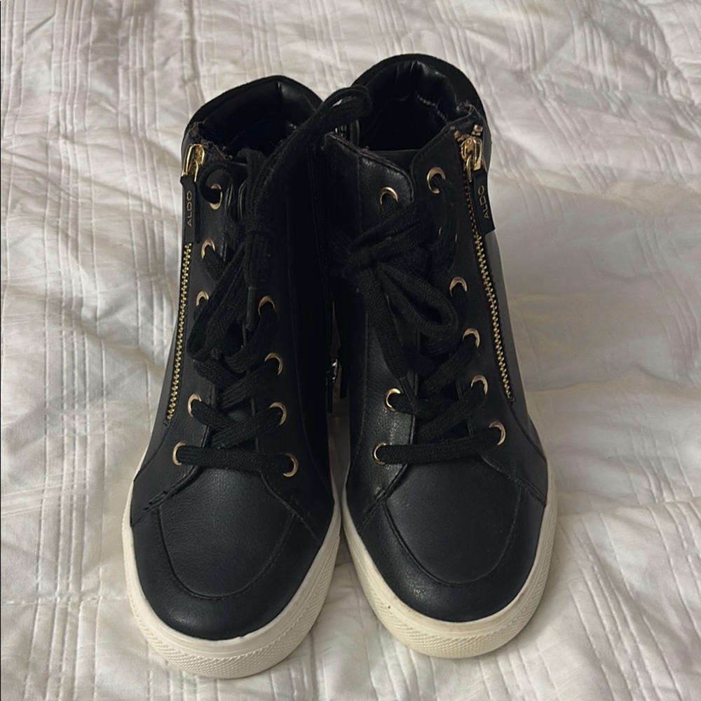 Aldo Black High-Top Sneakers